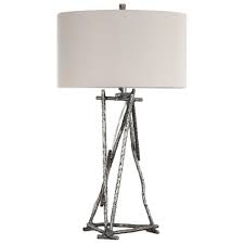 Order) cn fordico metal plastic co., ltd. Uttermost 27573 1 Keokee Stainless Steel Table Lamp Lamps Lighting Ceiling Fans Home Garden