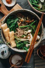 Vegan Soba Noodle Soup (Sansai Soba) - Gastroplant