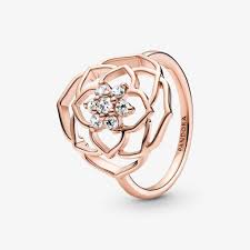 pandora rose ring statement rose