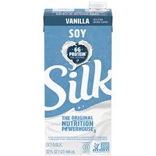 silk soymilk vanilla 32oz whole