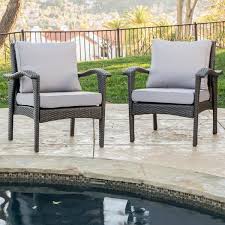 faux rattan outdoor lounge chair