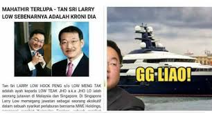A skilled businessman, larry served on the. Jho Low Adalah Anak Kroni Tun Mahathir Sudahlah Mahathir Facebook