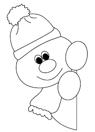 He wears shoes, vest and scarf on his head. Coloring Pages For Kids 4 Years Old Free Printable