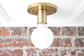 White Globe Bulb Simple Ceiling Light