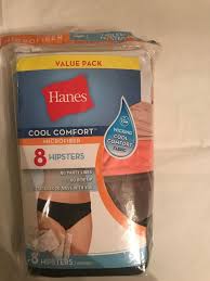 New Hanes Womens Size 8 Pack Of 8 Cool Comfort Microfiber