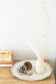 make yarn wrapped decorative branches
