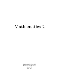 mathematics 2 problem sets sopre
