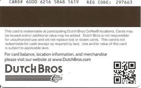 Please enter a valid numeric pin. Gift Card White Windmill Dutch Bros Coffee United States Of America Dutch Bros Coffee Col Us Dutch 006