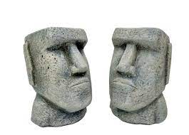 A Pair Of Easter Island Flower Pots