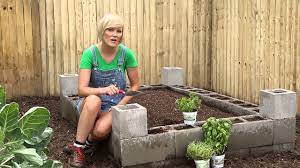 These heavy, bland pieces of concrete can be a bit 1. Cement Block Raised Bed Burpee Garden Projects Youtube