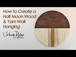 Half Moon Wood Yarn Wall Hanging