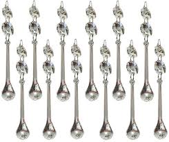 3 Chandelier Drops Glass Crystals