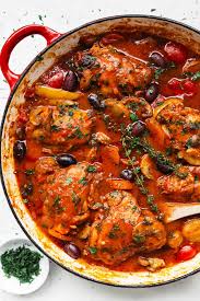 Basil lemon whole cut up baked chicken. Chicken Cacciatore Cafe Delites