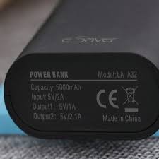 Pin sạc dự phòng 5000mAh eSaver LA cho máy điện thoại và ipad | undefined