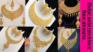 2022 dubai gold necklace design gold