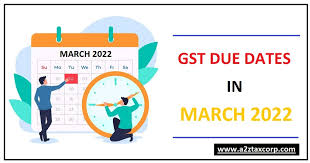 gst compliance calendar for the month