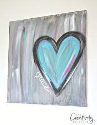 Diy Abstract Heart Painting And A Fun