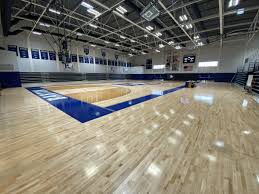 hardwood gymnasium floor