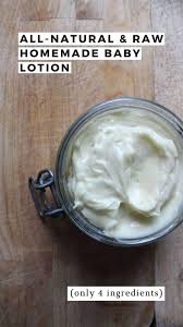 simple non greasy homemade baby lotion
