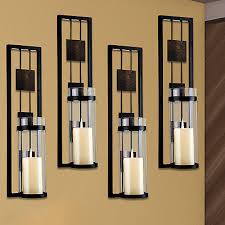 Set Of 4 Wall Sconce Candle Holder