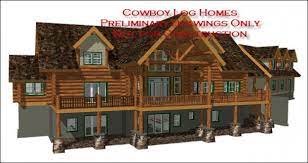 Luxury Log Home Floor Plans Cowboy