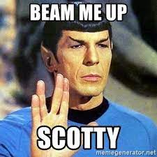 beam me up scotty spock meme generator