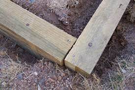 Timber Deck Installing Garden Edging