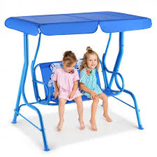 outdoor kids patio swing bench with