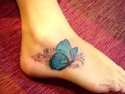 Impressive butterfly tattoos are often portrayed in a cute and realistic 3d style. Butterfly Foot Tattoo Designs