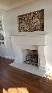 Modern Stone Fireplace Mantel