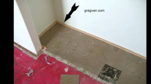 remove linoleum tiles before installing