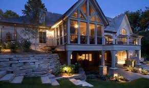 They are also more expensive to build than a simple crawl space or even slab on grade. Walk Out Basement Deck Home Design Ideas House Plans 171180