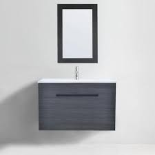 Black Bathroom Vanity Cabinet Set With