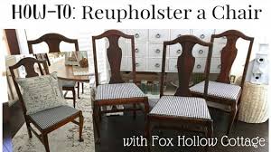 How to change a caned dining chair to upholstered. How To Easy Chair Reupholstery Tutorial