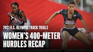The event has been on the olympic athletics programme since 1900 for men and since 1984 for women. 2021 Olympic Trials Sydney Mclaughlin Sets World Record In 400 Meter Hurdles