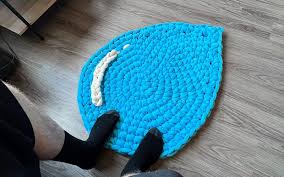 free crochet rain drop rug knot bad