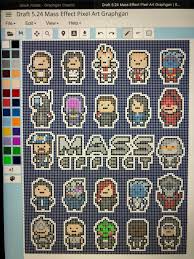 Mass Effect Pixel Crochet Graphgan Chart Inspired By