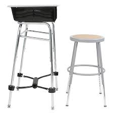 Standing desk chair for leaning, sitting, perch stool. Complete Standing Desk Kit With Stool 1 Dia Flaghouse