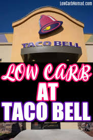 the best low carb at taco bell list