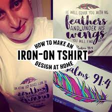 how to make an iron on t shirt design