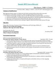 Sample Cover Letter For Resume Psychology