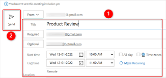 a calendar invite from microsoft outlook