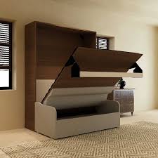 Plywood Wall Mounted Bed With Sofa