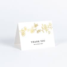 elegant roses wedding thank you cards