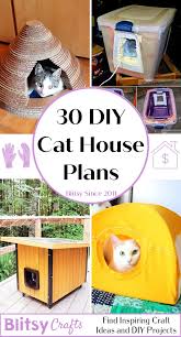 30 diy cat house plans for outdoor and