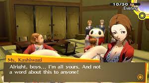 Ms. Kashiwagi is creeping me out : r/persona4golden