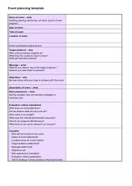 Event Planning Agenda Template Professional Checklist