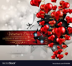 Valentines Day Background For Dinner Invitations Vector Image