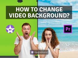 how to change video background green