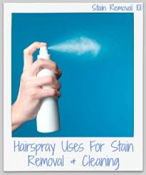 hairspray uses for stain removal cleaning